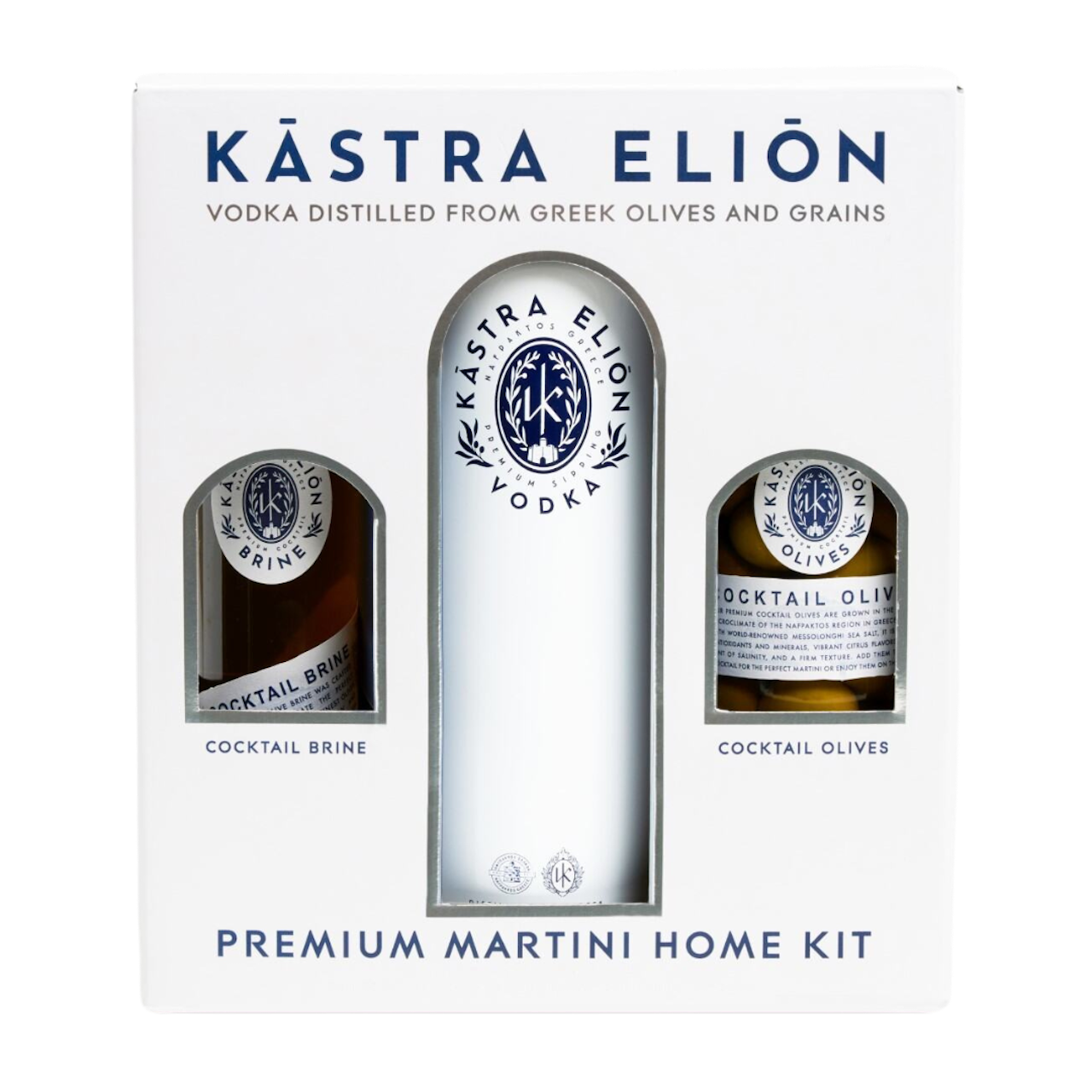 Kastra Elion Greek Vodka Martini Gift Set