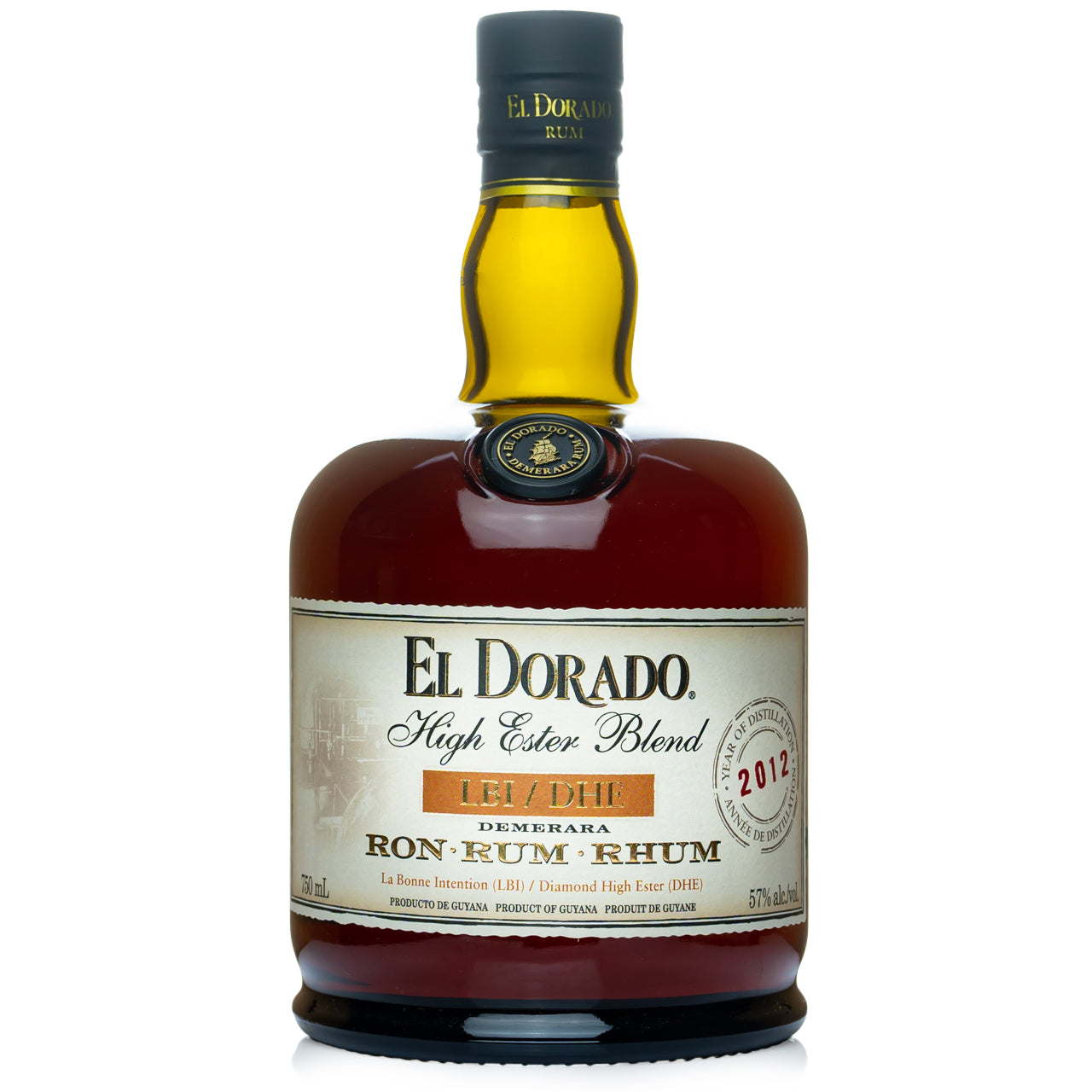 El Dorado High Ester LBI/DHE 114 Proof Demerara Rum