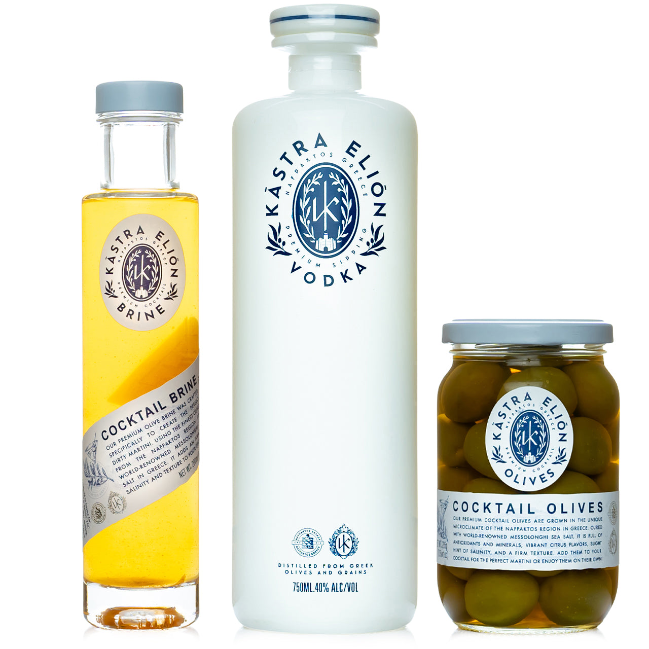 Kastra Elion Greek Vodka Martini Gift Set