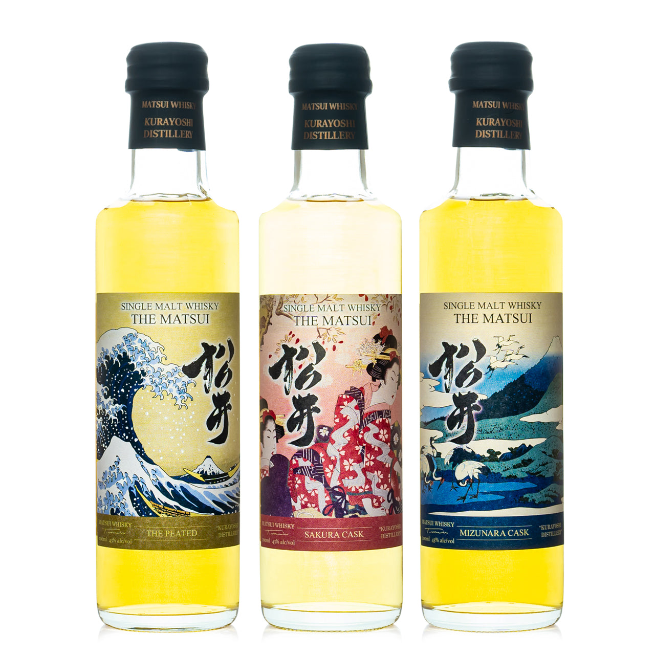 Matsui Sakura/Mizunara/Peated Whiskey Gift Pack