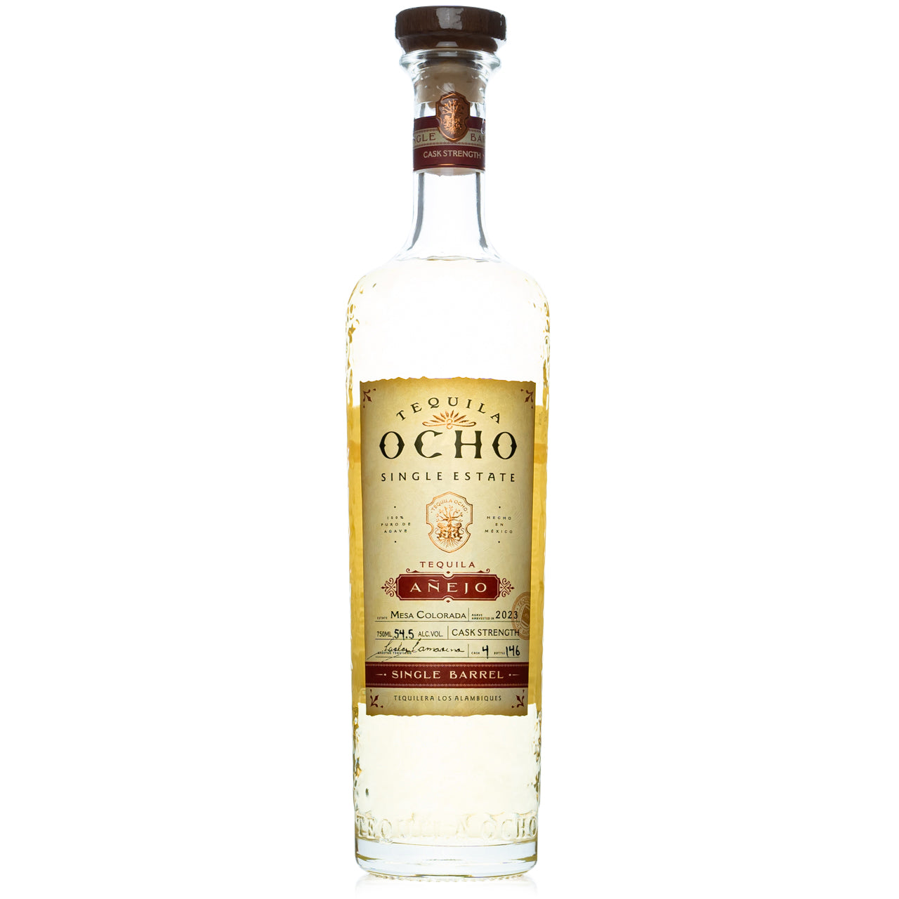 Ocho Single Estate Cask Strength Anejo Tequila