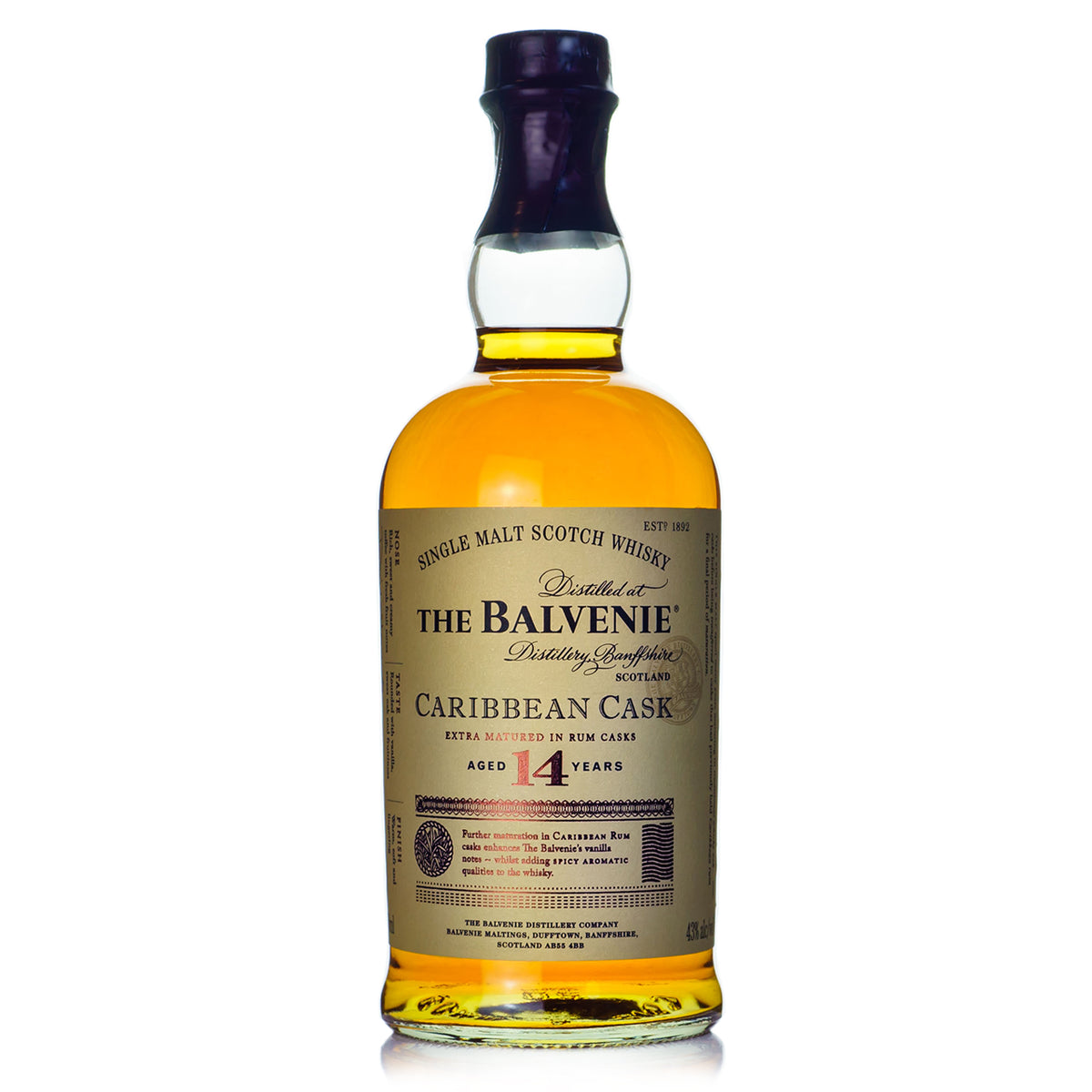 Balvenie 14 Year Caribbean Cask Single Malt Scotch — Bitters & Bottles