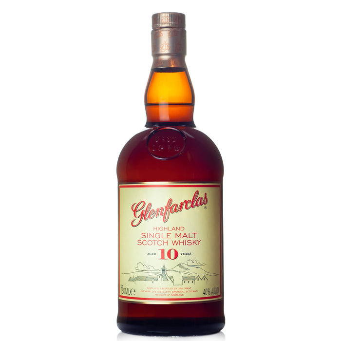 Year Single Glenfarclas Bitters Scotch Bottles — 10 Malt &